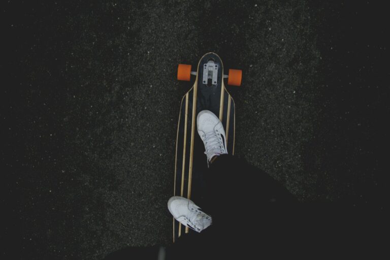 Skater popping a trick on the street